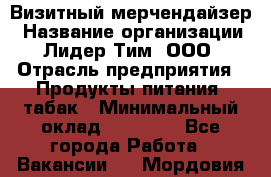 Визитный мерчендайзер › Название организации ­ Лидер Тим, ООО › Отрасль предприятия ­ Продукты питания, табак › Минимальный оклад ­ 25 100 - Все города Работа » Вакансии   . Мордовия респ.